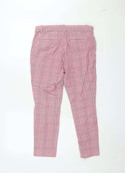 Womens UK Size 6 Gap Slim Fit Ankle Pink Trousers