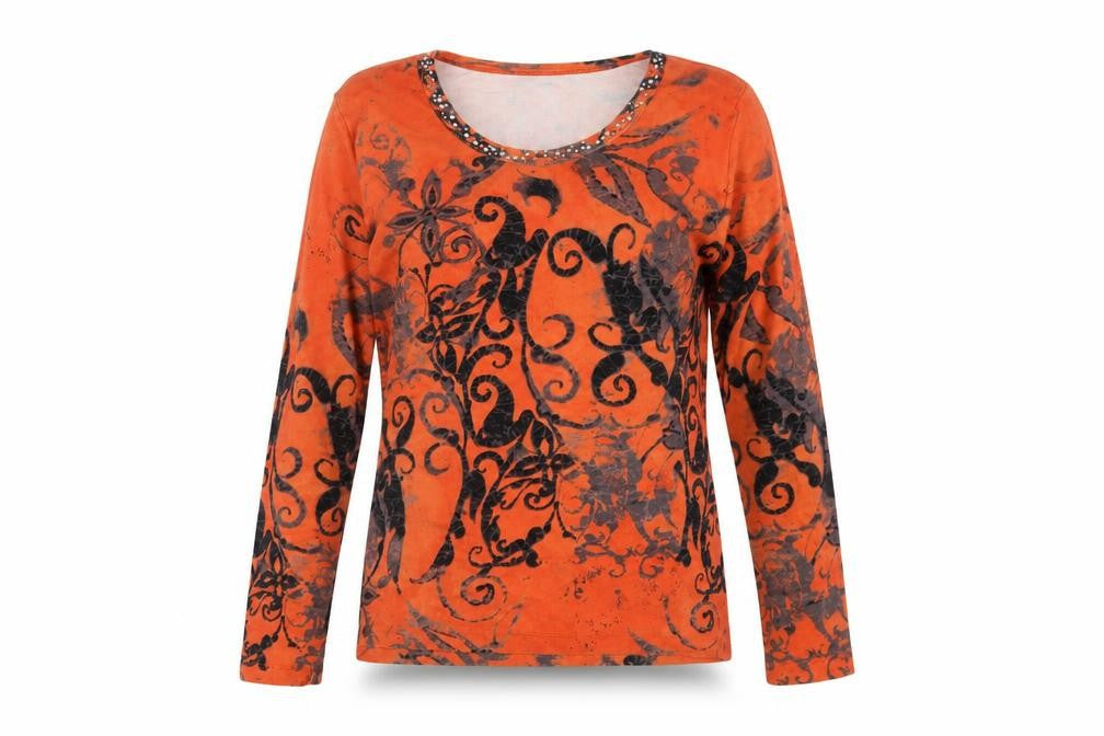 Womens UK Size 14 Via Appia Orange  T-Shirt