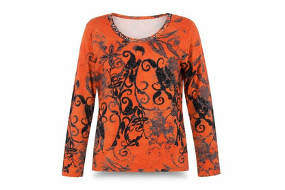 Womens UK Size 14 Via Appia Orange  T-Shirt