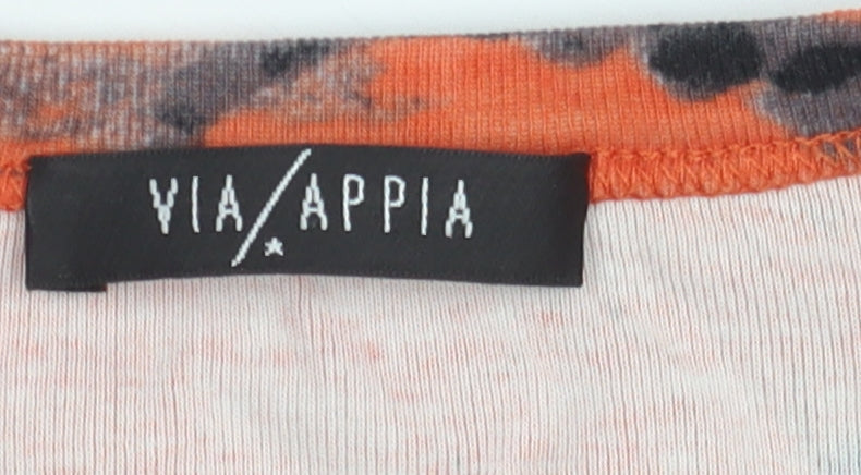 Womens UK Size 14 Via Appia Orange  T-Shirt