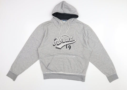 Mens UK Size M Dunnes Stores Grey Pullover Hoodie