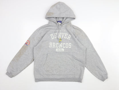 Mens UK Size M Reebok Grey Pullover Hoodie