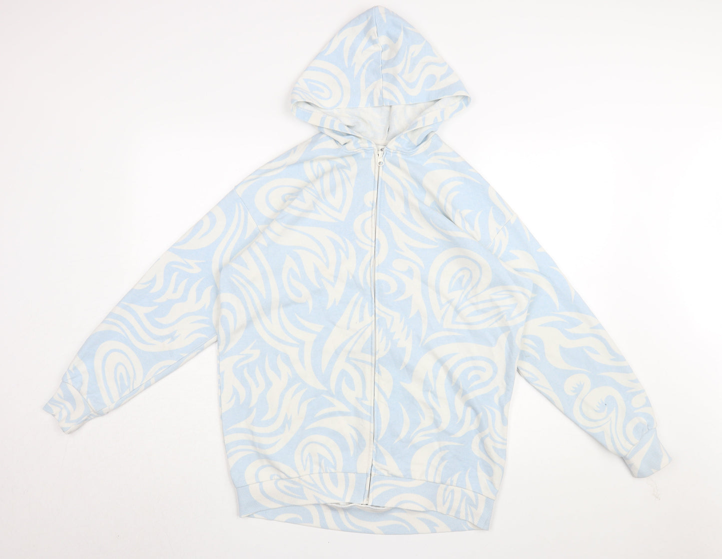 H&M Boys Blue Graphic Print Full Zip Hoodie 12-14 Years