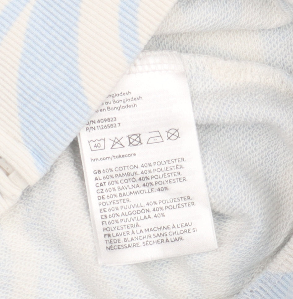 H&M Boys Blue Graphic Print Full Zip Hoodie 12-14 Years