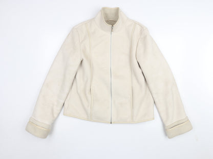 Womens UK Size 14 NEXT Beige Basic Jacket