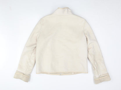Womens UK Size 14 NEXT Beige Basic Jacket