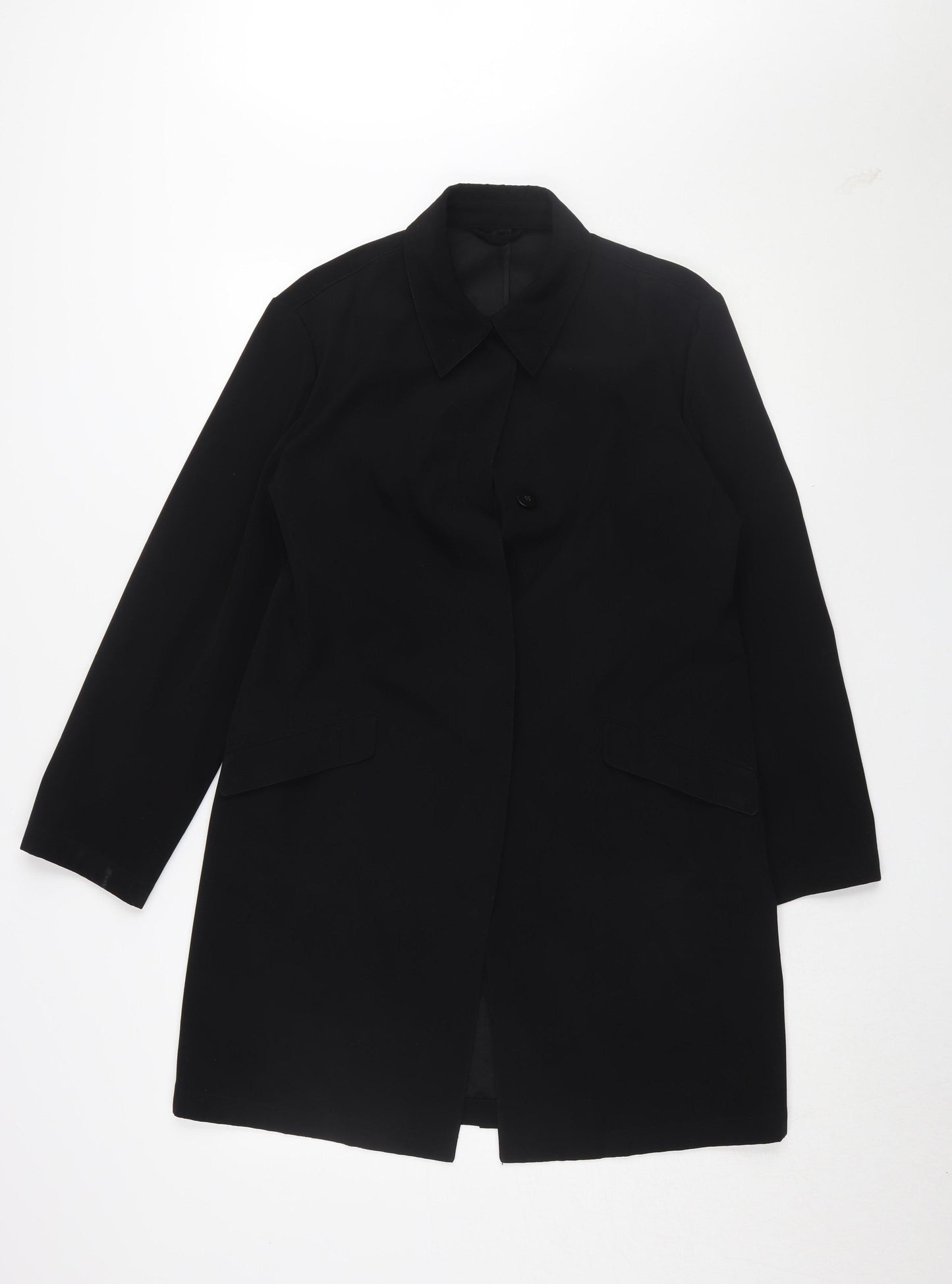 Womens UK Size 12 NEXT Black Overcoat