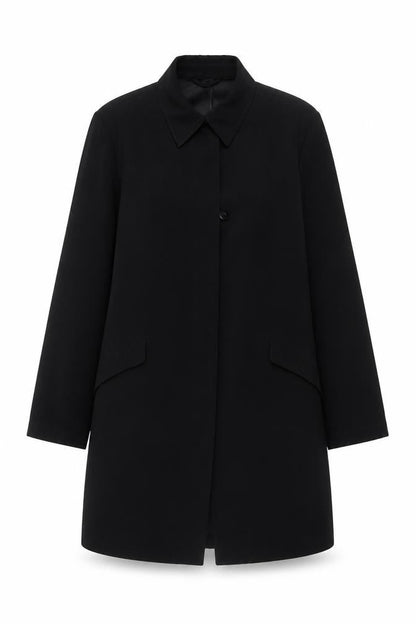 Womens UK Size 12 NEXT Black Overcoat