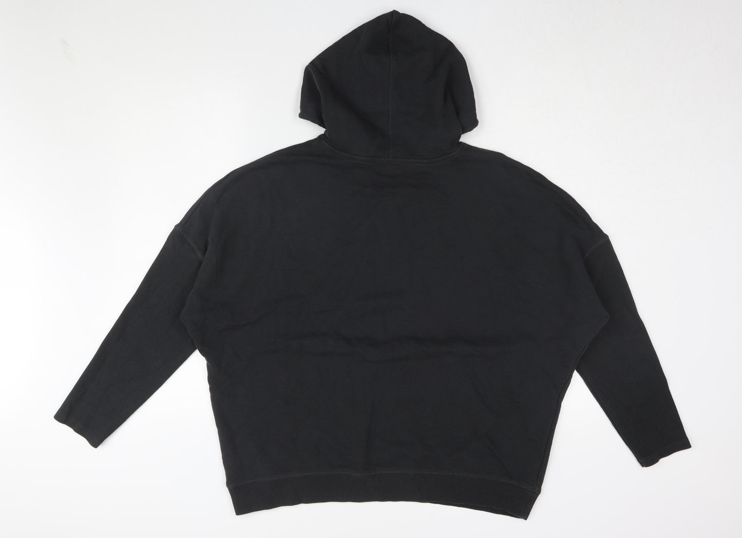 Mens UK Size L River Island Black Pullover Hoodie