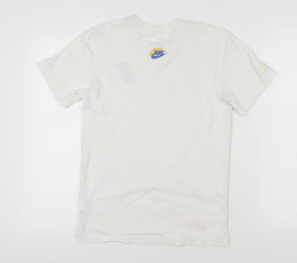 Nike Men's White Logo XS Cotton T-Shirt