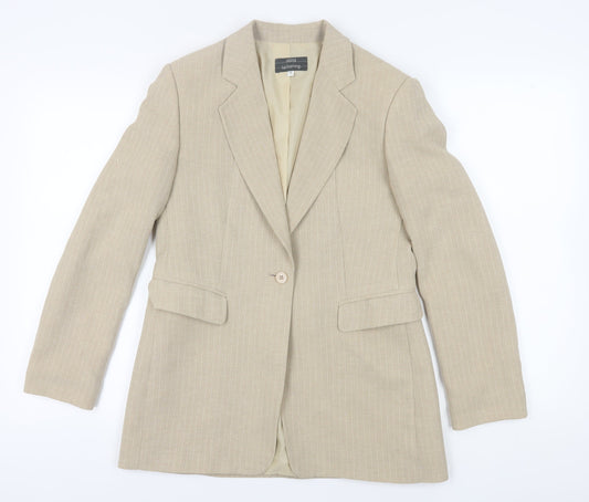 Marks and Spencer Beige Women’s Suit Jacket Size 12