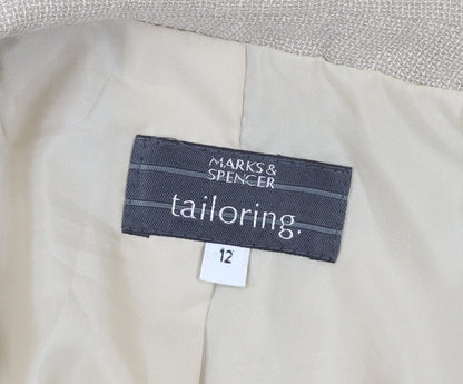 Marks and Spencer Beige Women’s Suit Jacket Size 12