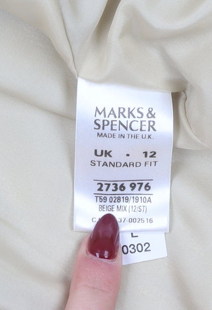 Marks and Spencer Beige Women’s Suit Jacket Size 12