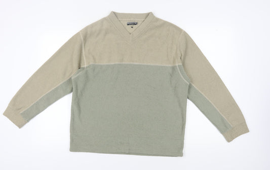 Mens UK Size L Petroleum Beige Pullover Sweatshirt
