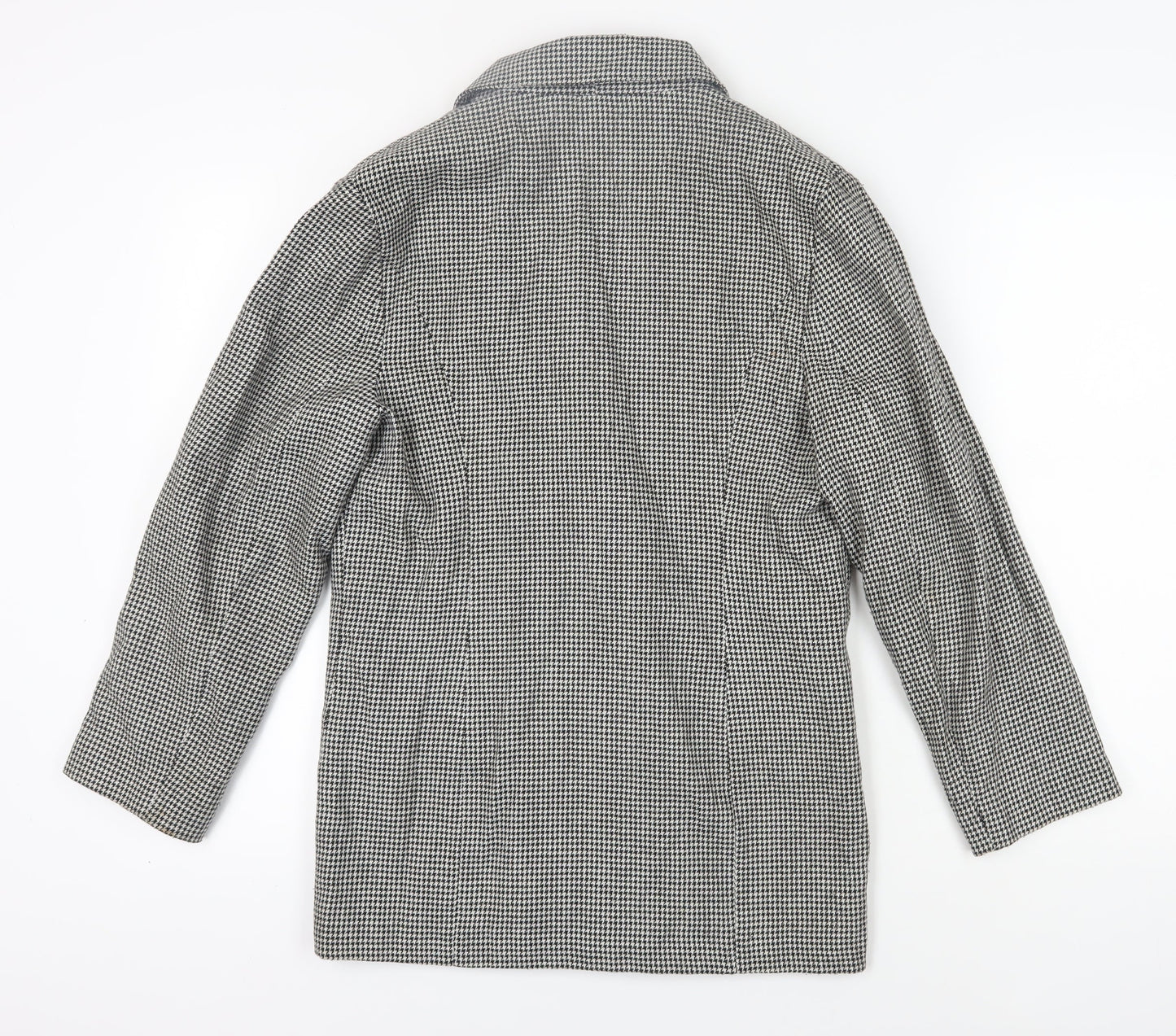 TopCoat Women's Black Houndstooth Blazer Size 10