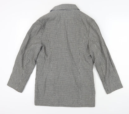 TopCoat Women's Black Houndstooth Blazer Size 10