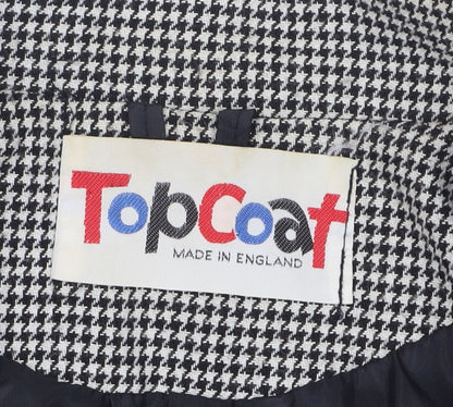TopCoat Women's Black Houndstooth Blazer Size 10