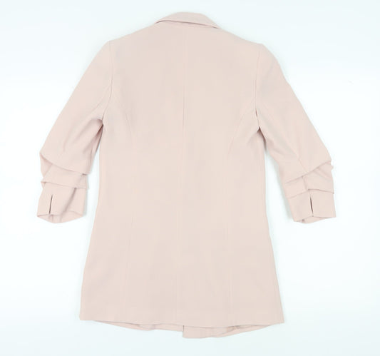 Miss Selfridge Women's Pink Suit Jacket Size 4