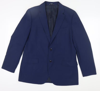 Mens UK Size 44 Nautica Regular Blue Suit Jacket