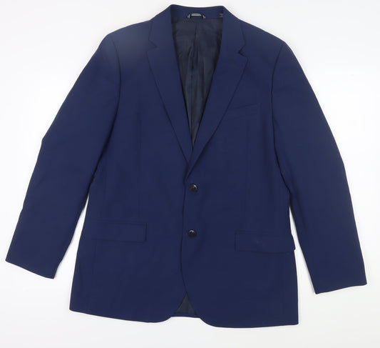 Mens UK Size 44 Nautica Regular Blue Suit Jacket