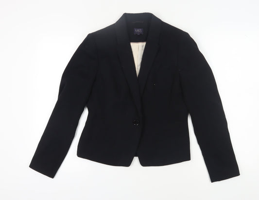 Marks and Spencer Women's Black Suit Jacket Size 12