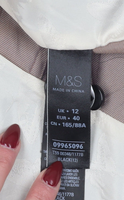 Marks and Spencer Women's Black Suit Jacket Size 12