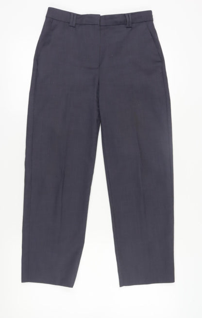 Womens UK Size 8 Marks and Spencer Relaxed Fit Straight Grey Trousers