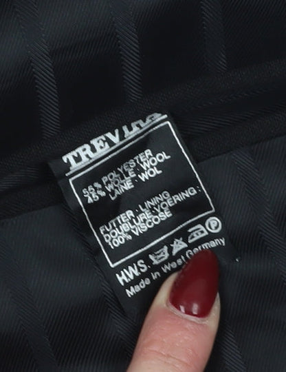 Mens UK Size 44 Weidenmann Regular Black Suit Jacket