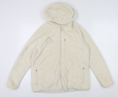 Marks & Spencer Women's Ivory Fleece Jacket Size 14