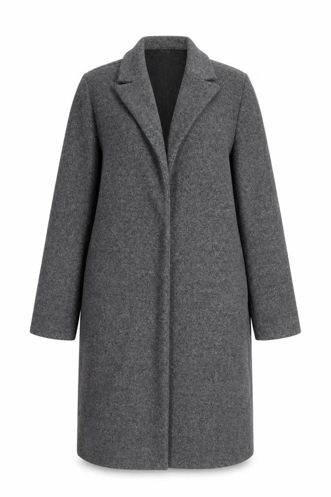 Womens UK Size S Zara Grey Overcoat