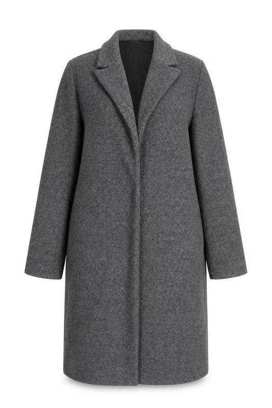 Womens UK Size S Zara Grey Overcoat