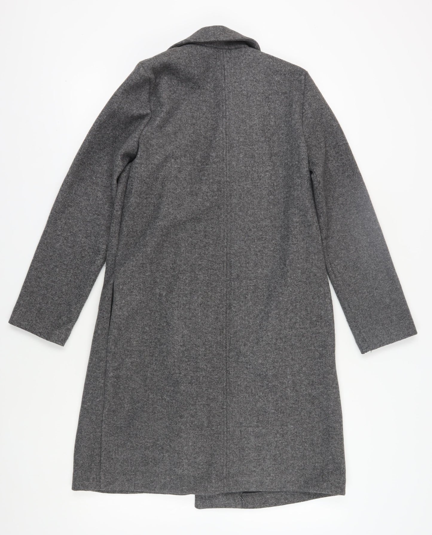 Womens UK Size S Zara Grey Overcoat