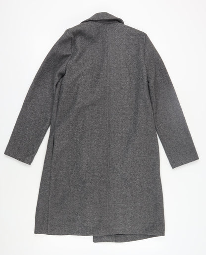 Womens UK Size S Zara Grey Overcoat