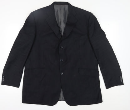 Mens UK Size 46 Marks and Spencer Regular Blue Suit Jacket
