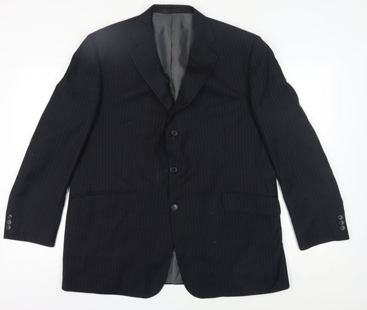 Mens UK Size 46 Marks and Spencer Regular Blue Suit Jacket