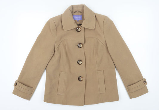 Autonomy Women Beige Basic Coat Size 10