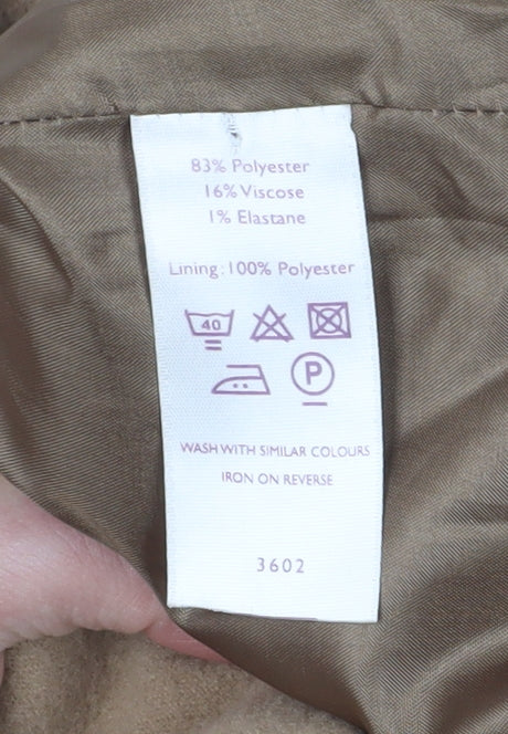 Autonomy Women Beige Basic Coat Size 10