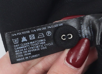 J. Taylor Women's Black Capri Trousers, Size 12, Smart Casual