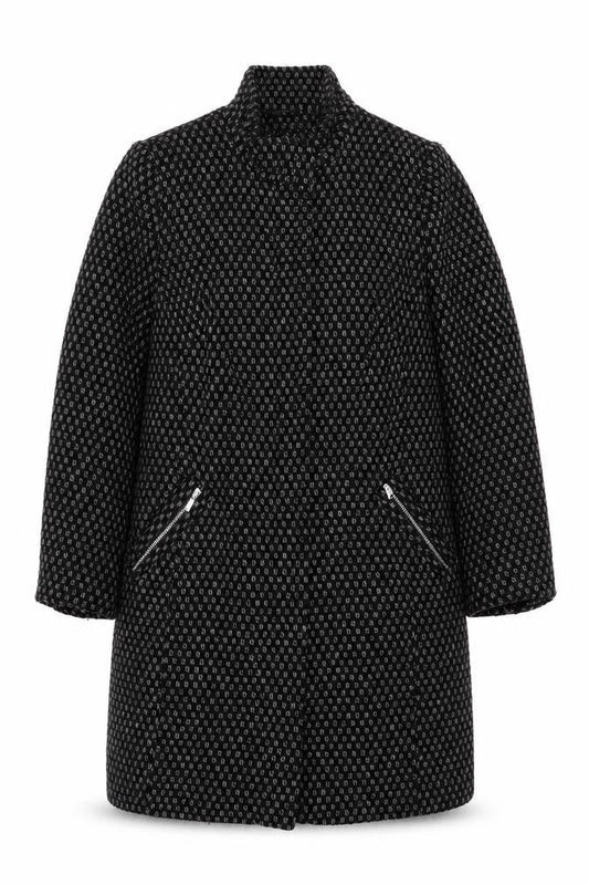 Womens UK Size 14 BHS Black Overcoat
