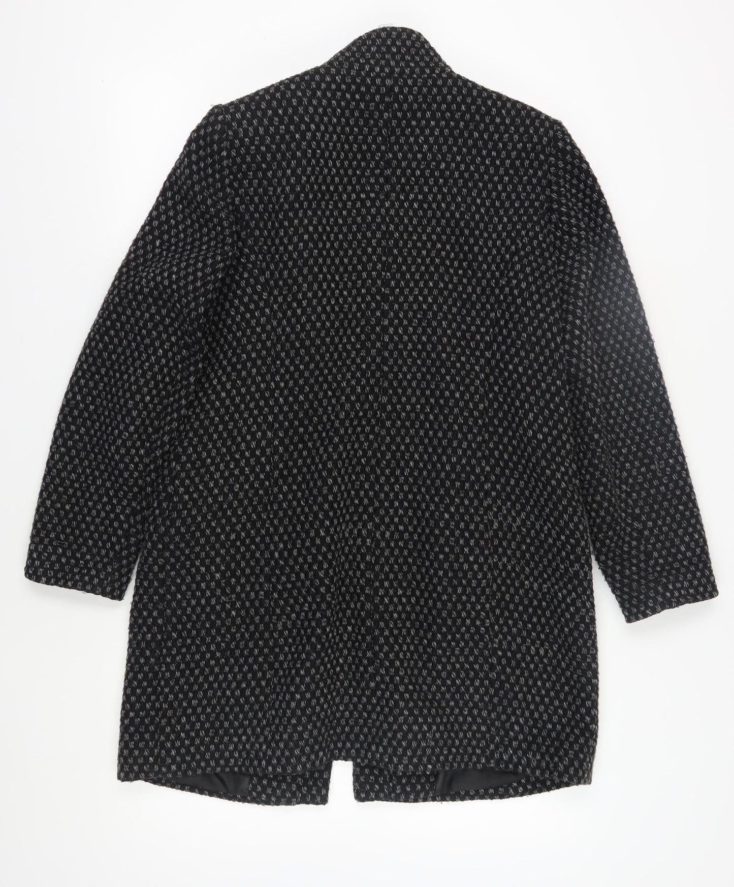 Womens UK Size 14 BHS Black Overcoat
