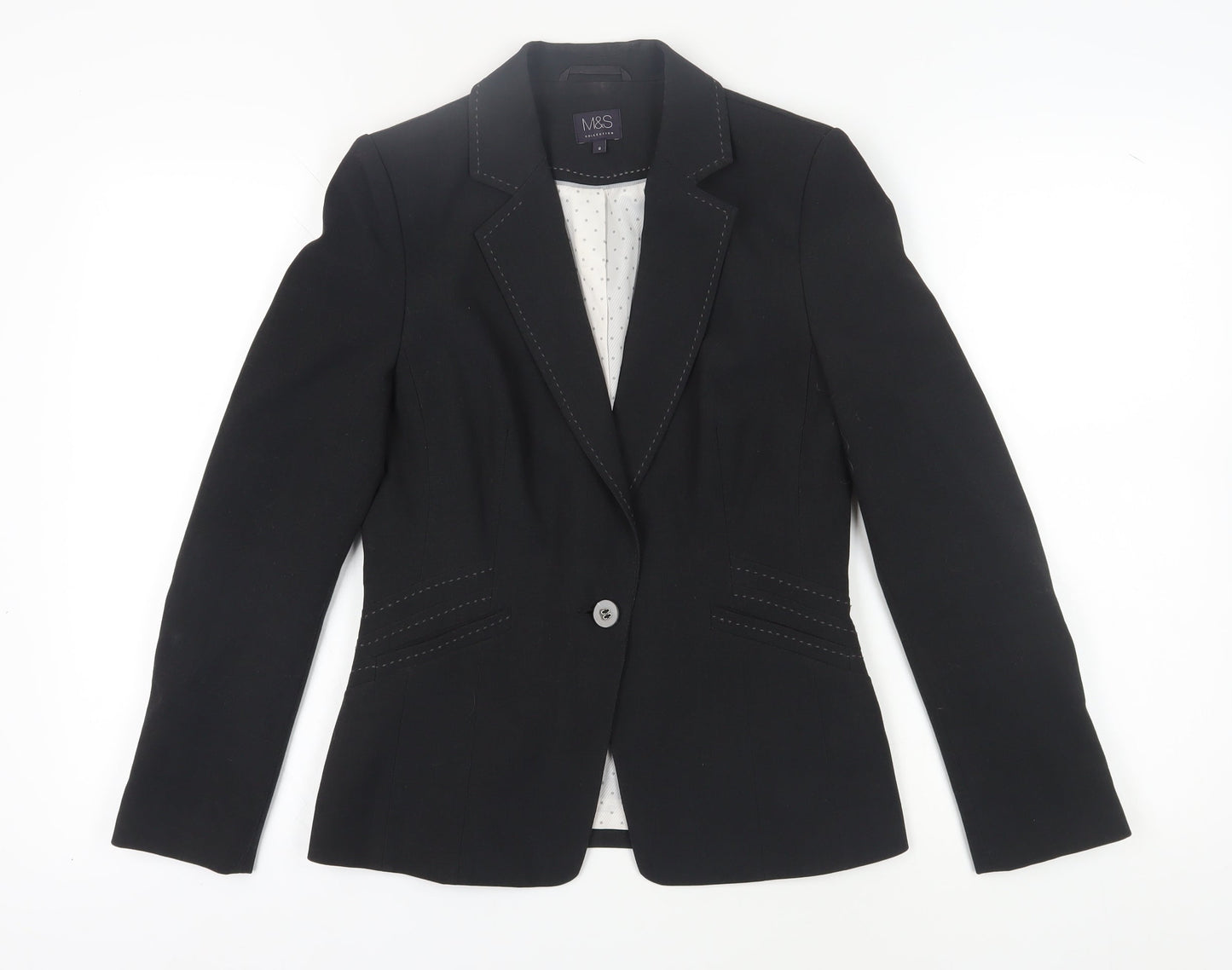 Marks and Spencer Women's Black Blazer Size 8