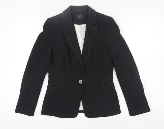 Marks and Spencer Women's Black Blazer Size 8