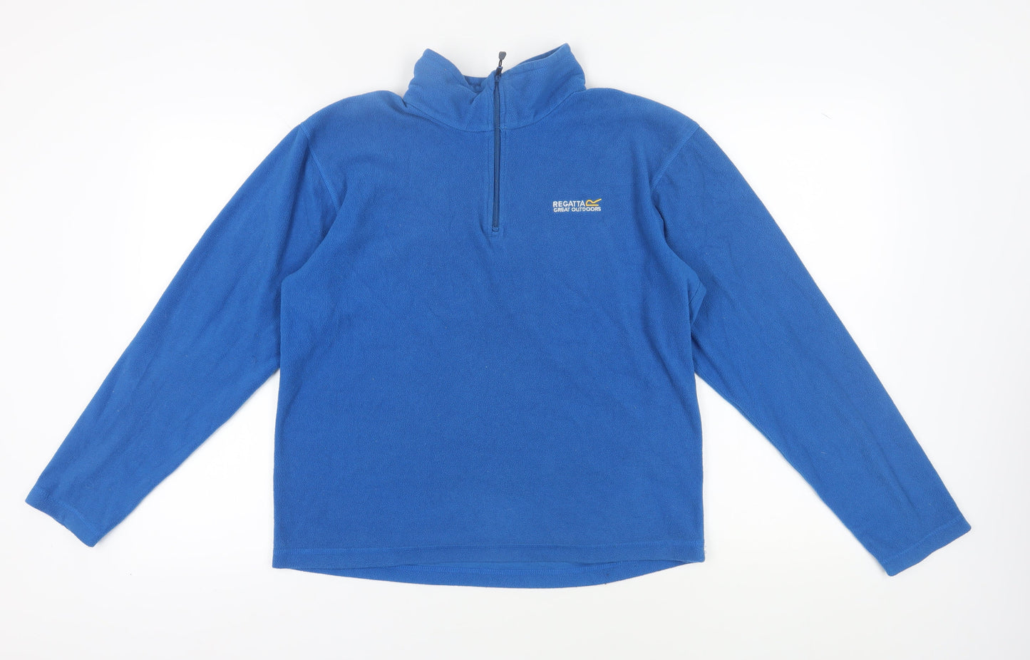 Regatta Blue Fleece Pullover Sweatshirt M Unisex