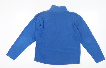 Regatta Blue Fleece Pullover Sweatshirt M Unisex