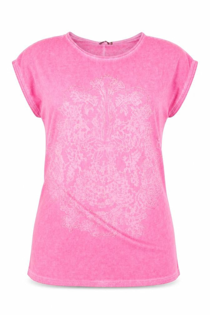 Womens UK Size XL Sandwich Pink Basic T-Shirt