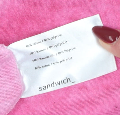 Womens UK Size XL Sandwich Pink Basic T-Shirt