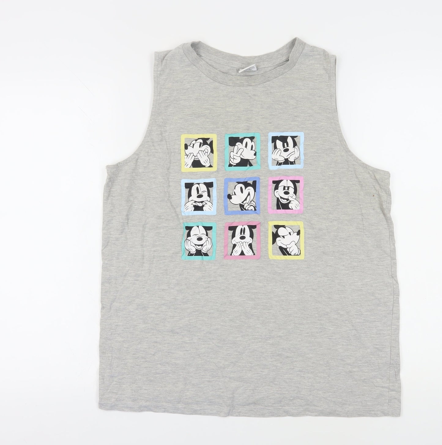 Unisex Adults UK Size 16 Disney Grey Basic Tank