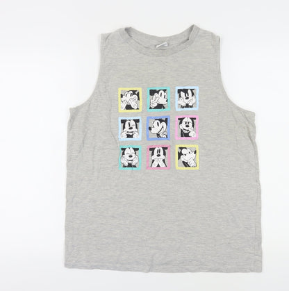 Unisex Adults UK Size 16 Disney Grey Basic Tank