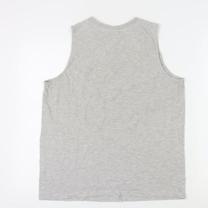 Unisex Adults UK Size 16 Disney Grey Basic Tank