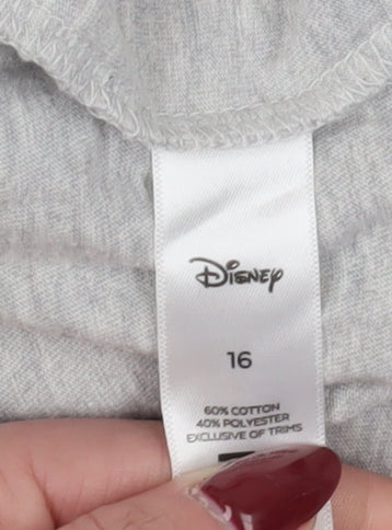 Unisex Adults UK Size 16 Disney Grey Basic Tank